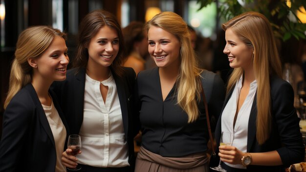 Photo group of women standing together