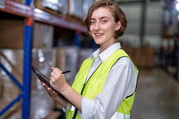 Group of worker working in warehouse