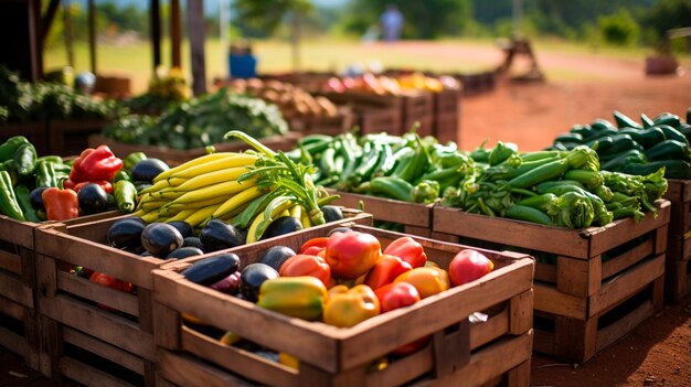 group of young people at the farmers market