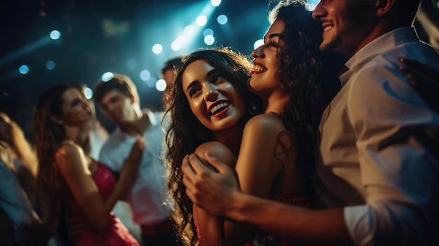 Group of young people at a party