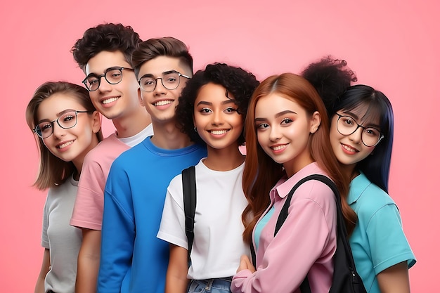 A group of young people posing for a photo with their arms crossed