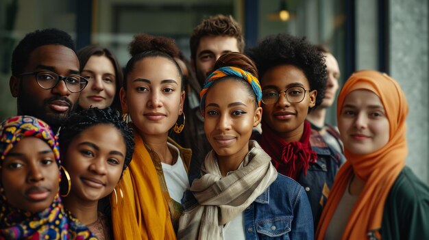 Group of Young People Standing Together at a Park Teacher Day