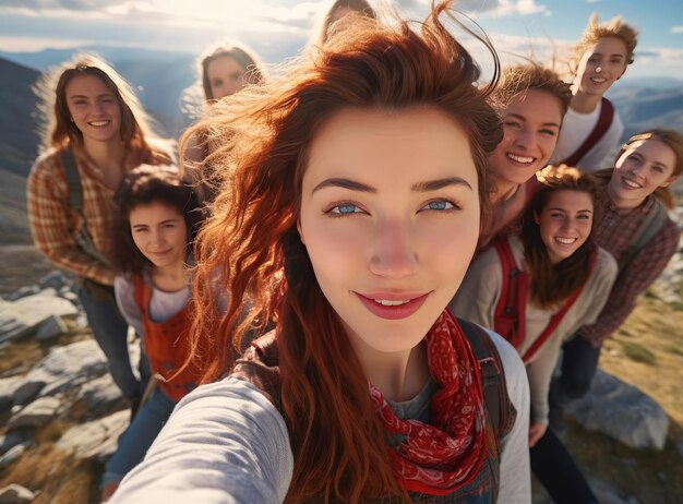 A group of young sexy women