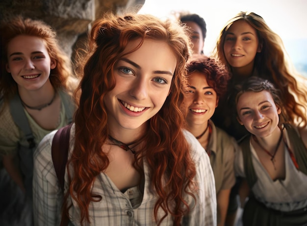 A group of young sexy women