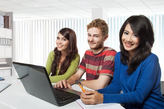 Group of young students