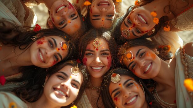 Group of Young Women Standing Together