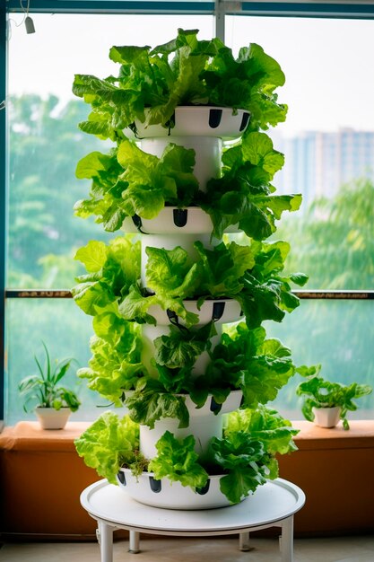 growing lettuce in a greenhouse