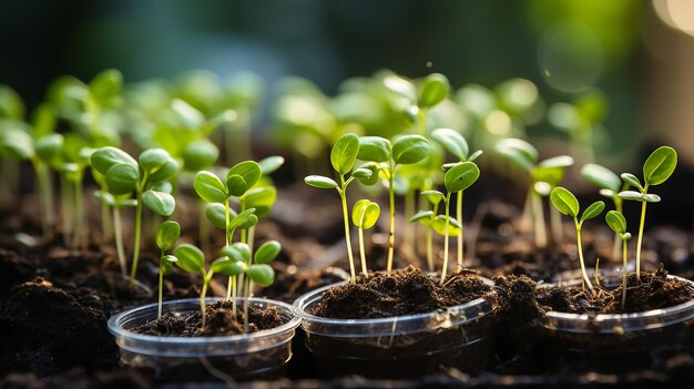 사진 스프링 타임스 (spring timelapse) 에서 자라는 식물 sprouts germinat