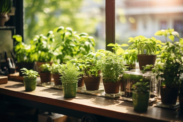 鉢植えで植物を育てる