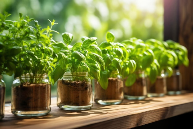 鉢植えで植物を育てる