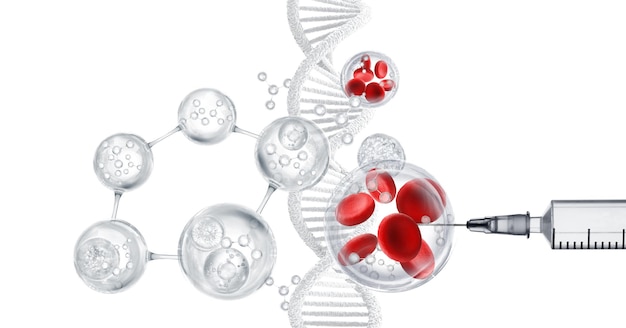 growth factor and stem cells concept