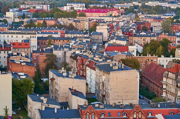 Грудзенц, Польша, 18 октября 2023 г. Вид с высоты Старого города