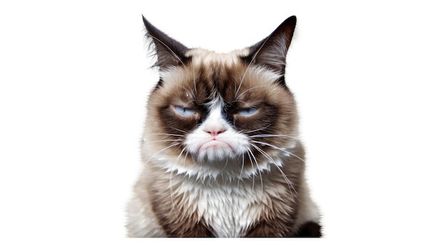 Premium AI Image  A cat with an angry expression on its face