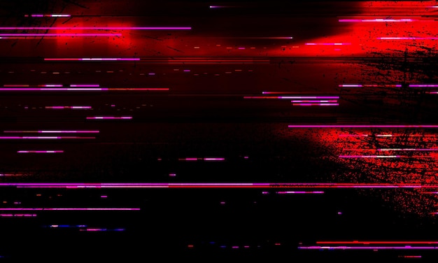 grunge abstract background damaged screen Red glitch noise on black texture scratched with dustAbs