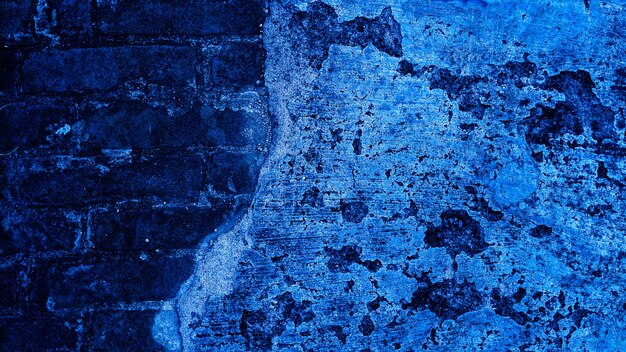 Grunge achtergrond van blauwe muur abstracte achtergrond