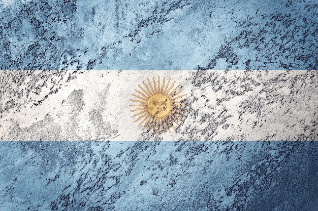 Grunge Argentina flag. Argentina