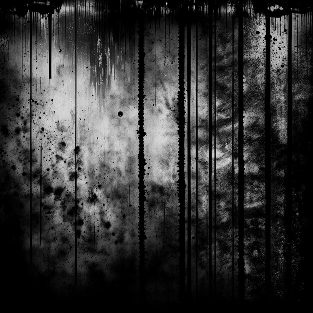 Photo grunge background of black and white old wall