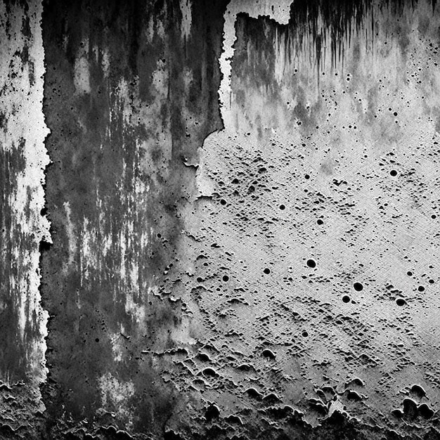 Grunge background of black and white old wall