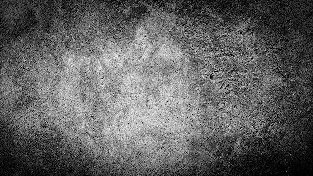 Photo grunge background of black and white wall texture background