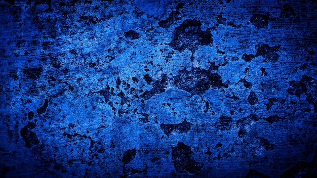 Grunge background of blue wall abstract background