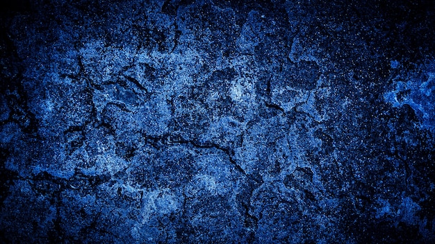 Grunge background of blue wall abstract background