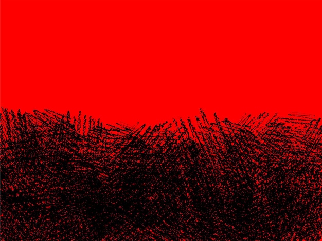 Grunge background of red strokes on black background with copy space