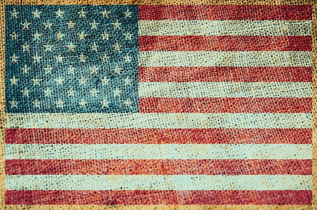 Grunge background texture USA Flag