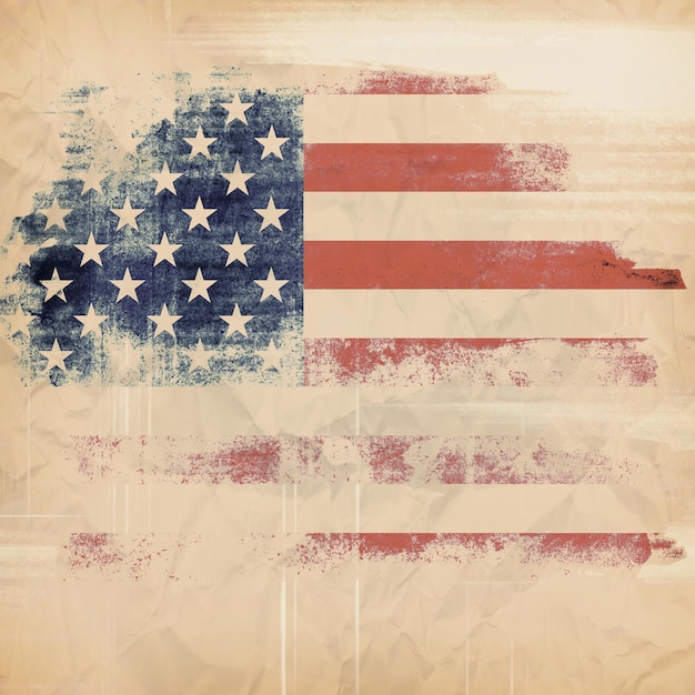 Photo grunge background usa flag