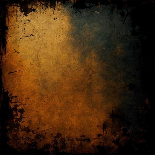 A grunge background with a blue and orange background.