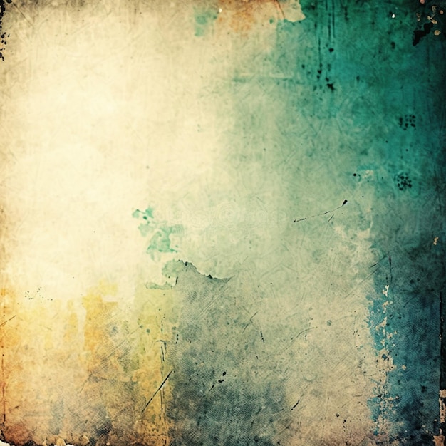 Photo a grunge background with a faded blue and orange background.