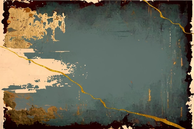 A grunge background with a gold line in the middle