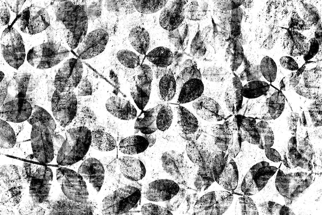 grunge black leaf pattern textured backdrop design element