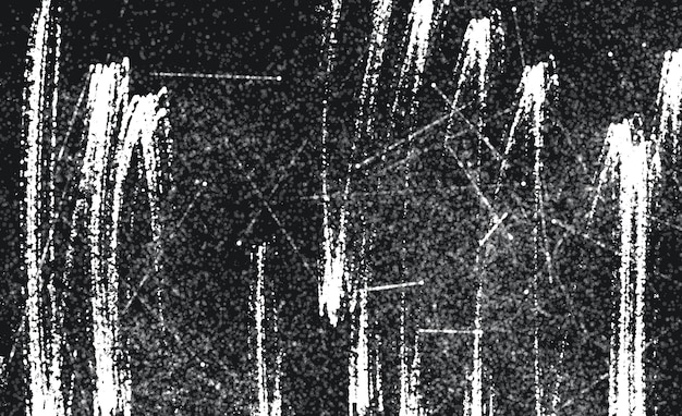 黒と白のグランジ パターン。モノクロ粒子は、テクスチャを抽象化します。ひび、擦り傷の背景、