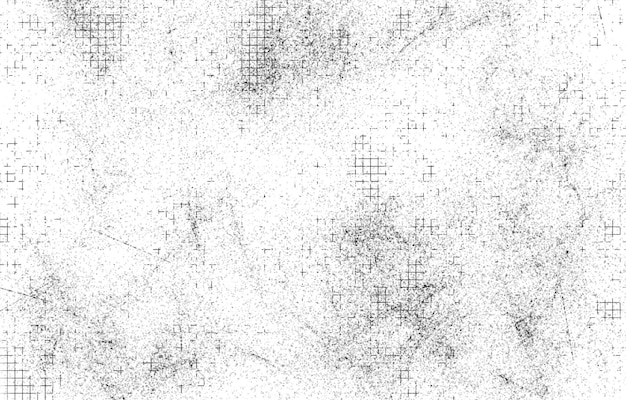 Grunge black and white pattern Monochrome particles abstract texture Background of cracks scuffs