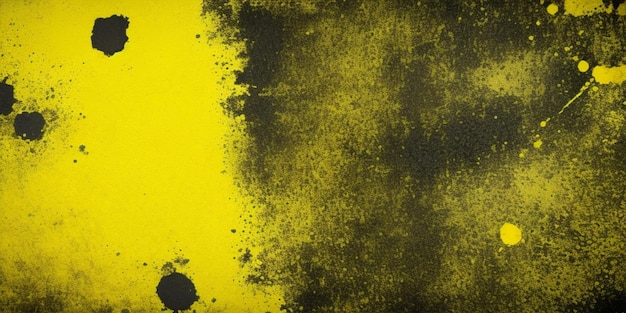 Grunge black and yellow distressed textured background