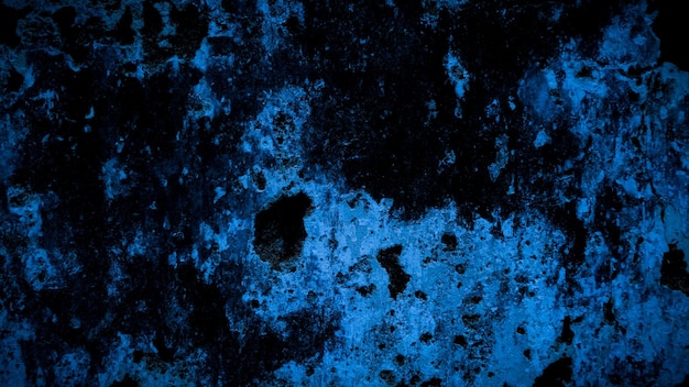 Grunge blauwe oude muur achtergrond