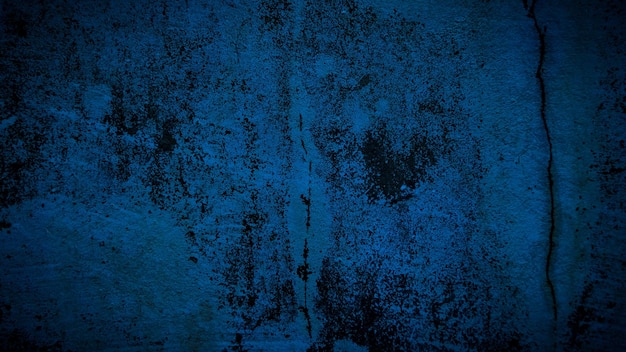 Grunge blue old wall background