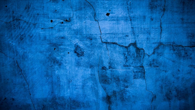 Grunge blue old wall background