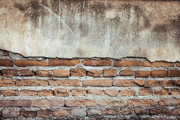 Photo grunge brick wall background