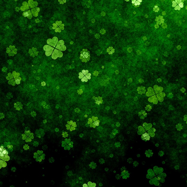 Photo grunge clover background for st patricks day