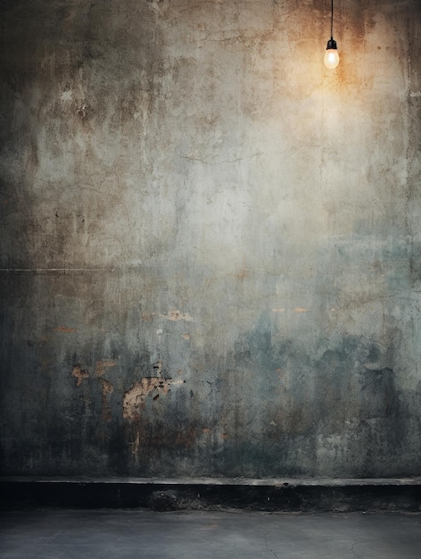 Photo grunge concrete wall old cement wall grunge art moody color schemes copy space generative ai