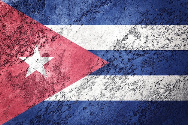 Grunge Cuba flag. Cuban