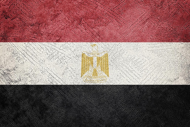 Grunge Egypte vlag. Egyptische