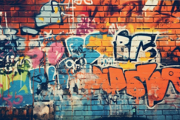 Grunge Graffiti Wall background