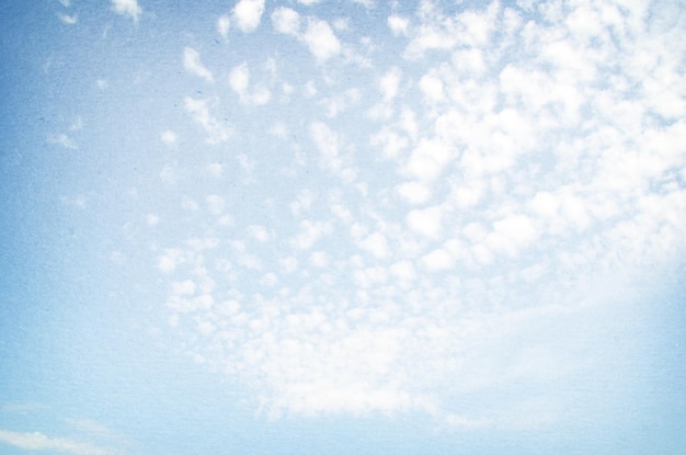 Grunge image of blue sky with clouds