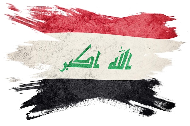 Grunge Iraq flag. Iraq Brush stroke.