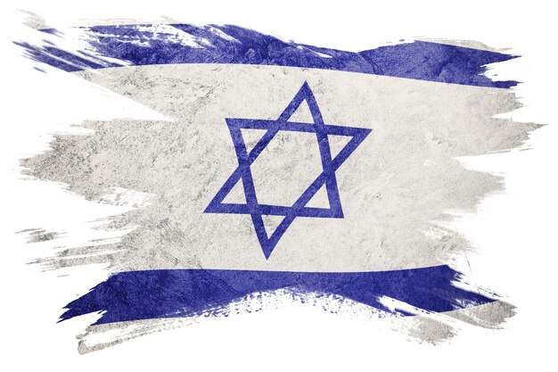 Grunge Israël vlag Israël Penseelstreek