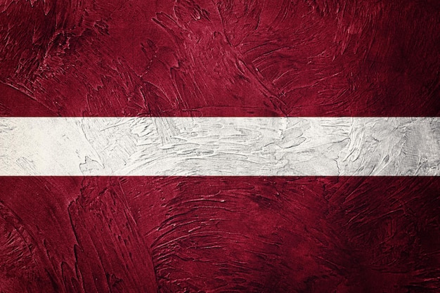 Grunge latvia flag. latvia flag with grunge texture