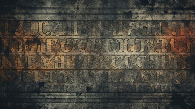 Photo grunge letterpress typography background