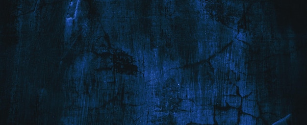 Grunge Marine Donkerblauwe Achtergrond. Blauwe muur eng. Zwarte of blauwe cementtextuur